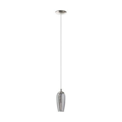 Pendant Light Farsala Nickel Mat With Black And Tr