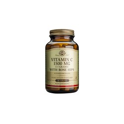 Solgar Vitamin C 1500mg With Rose Hips Συμπλήρωμα Διατροφής Βιταμίνη C Για Ενίσχυση Του Ανοσοποιητικού 90 ταμπλέτες