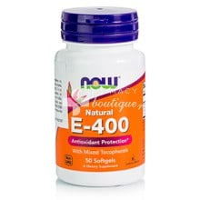 Now Vitamin E 400IU - Αντιοξειδωτικό, 50 softgels 