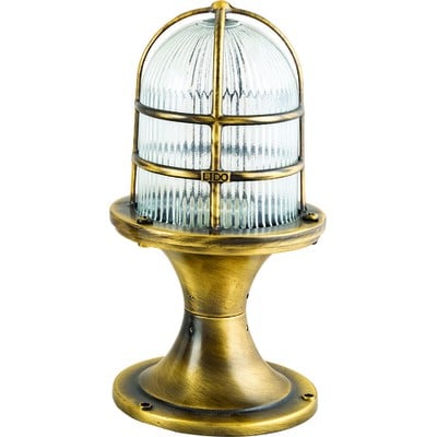 Brass Column Light Antique Height:30cm Ε27 Ip54