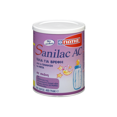 SANILAC AC Γάλα Για Βρέφη Που Υποφέρουν Από Κολικούς 400gr