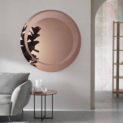 Wall mirror Φ80/Φ90/Φ90/Φ100/Φ120 round pink gold 