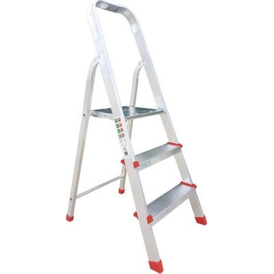 Aluminium Ladder 2+1 Stairs Eco 1,14M