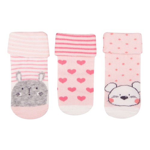 Corape per bebe me zemra roze 3pl 18-24vjec 