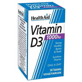HEALTH AID VITAMIN D3 1000 IU 30 CAPS