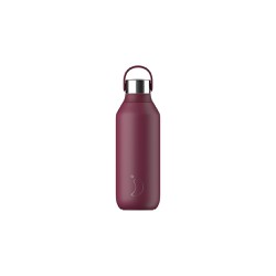 Chilly's Series 2 Bottle Plum Red Thermos For Liquids 500ml 
