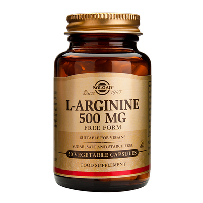 Solgar L-Arginine 500mg veg.caps 50 Φυτοκάψουλες