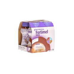Nutricia Fortimel Chocolate Extra Πόσιμο Θρεπτικό Σκεύασμα Υψηλής Περιεκτικότητας Σε Πρωτεΐνη & Υψηλή Ενέργεια Με Γεύση Σοκολάτα 4x200ml