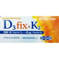 Uni-Pharma D3 Fix 2000iu + K2 45mg 60 Κάψουλες
