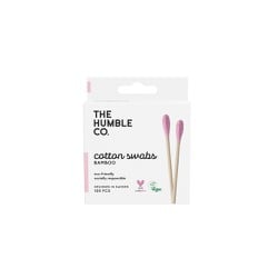 The Humble Co. Natural Cotton Swabs Purple Μπατονέτες Από Μπαμπού & Βαμβάκι Μωβ Χρώμα 100 τεμάχια