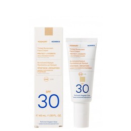 Korres Yoghurt Tinted Sunscreen Face Cream SPF30 40ml