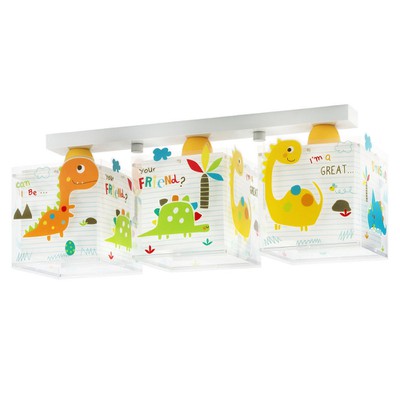 Kids Multi Bulbs Ceiling Light E27x3 Dinos