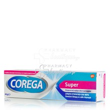 Corega 3D Super (Δυνατή Συγκράτηση) - Στερεωτική Κρέμα Οδοντοστοιχιών, 40gr