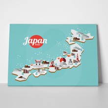 Japan winter landmark travel map 538250872 a