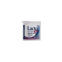 Uni-Pharma Lacto Fix 5000FFC Dietary Supplement With Lactase Enzyme For Lactose Intolerance 25 Chewable Tablets