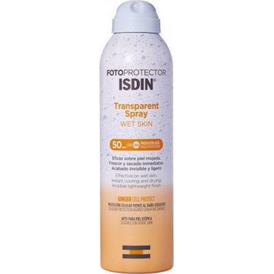ISDIN Fotoprotector Tranparent Spray Wet Skin Αντηλιακό Σώματος Ανάλαφρης Υφής Spf50 250ml