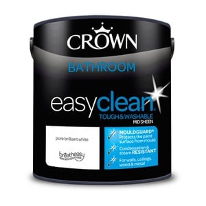 Χρώμα για το Μπάνιο Crown Easyclean Bathroom Mid Sheen