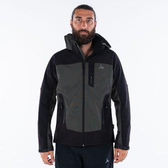 Jacket Softshell Himalaya II, Μαύρο/ Χακί