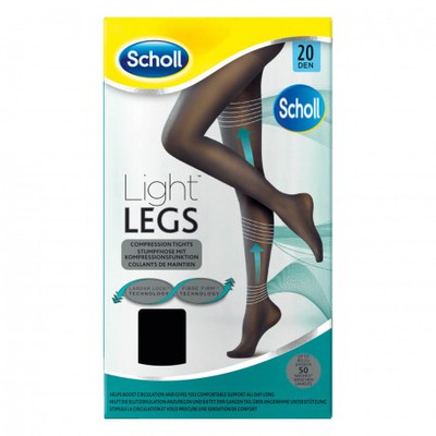 SCHOLL Καλσόν Light Legs 20 Den Large Μαύρο
