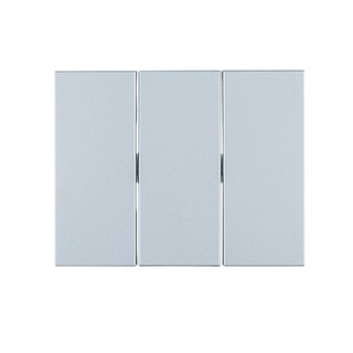 Berker K.5 Plate Triple Switch Aluminium 14657003