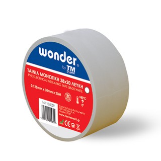 Insulating Tape 38X20 Wonder White TM