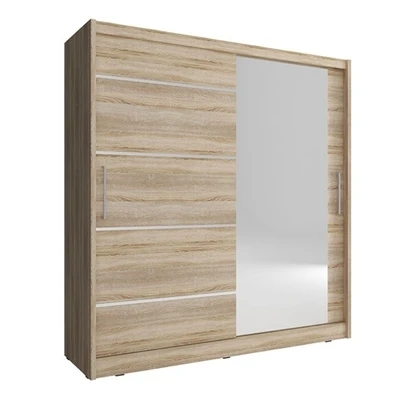Wardrobe with 2 Sliding Doors 180x200x62 24113-MJ1
