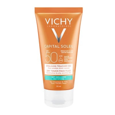 VICHY Ideal Soleil, Αντιηλιακή Κρέμα Προσώπου Με Λεπτόρρευστη Υφή & Ματ Αποτέλεσμα SPF50, 50ml