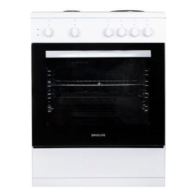 Freestanding Electric Cooker 72Lt With Enamel Hobs