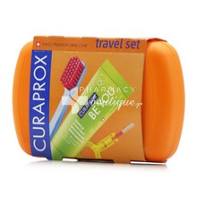 Curaprox Be You Πορτοκαλί Travel Set - Οδοντόπαστα, 10ml & Οδοντόβουρτσα, 1τμχ. & Μεσοδόντια, 2τμχ.