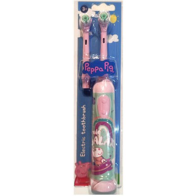 PEPPA PIG Electric Toothbrush Ηλεκτρική Oδοντόβουρτσα Για 3+ Χρονών Με 2 Κεφαλές Ροζ