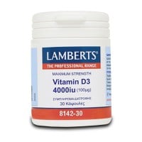 Lamberts Vitamin D3 4000Iu 30 Κάψουλες