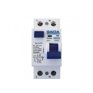 Residual Current Circuit Breaker 2Χ40Α 30mA GACIA 