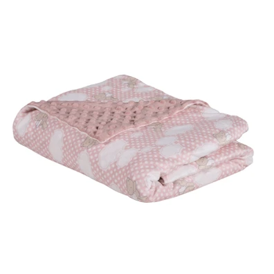 Das Baby Κουβερτα Fleece Αγκαλιας Relax 4902 Pink 