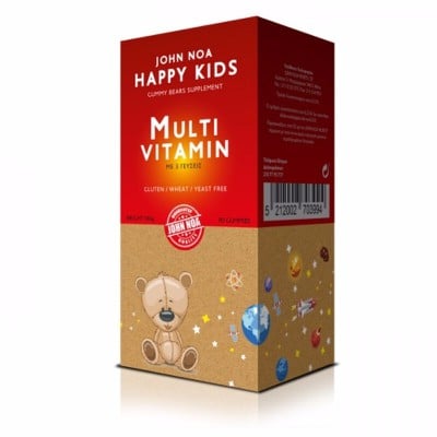 JOHN NOA Happy Kids Multi Vitamin Παιδικές Πολυβιταμίνες Σε Ζελεδάκια Με 3 Γεύσεις x90