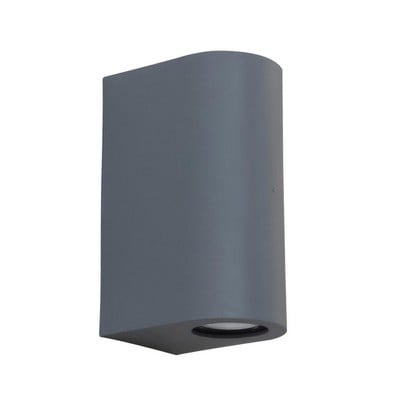 Wall Spot Light 2xGU10 Up-Down Cylinder Grey C-032