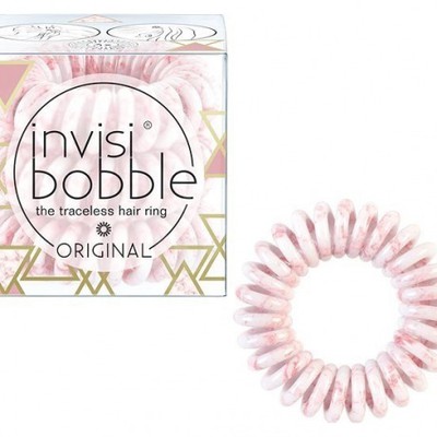 Invisibobble Original Λαστιχάκια Μαλλιών για Όλες τις Ηλικίες, για Κάθε Στυλ & Τύπο Μαλλιών, 3τεμ - Marblelous Pink