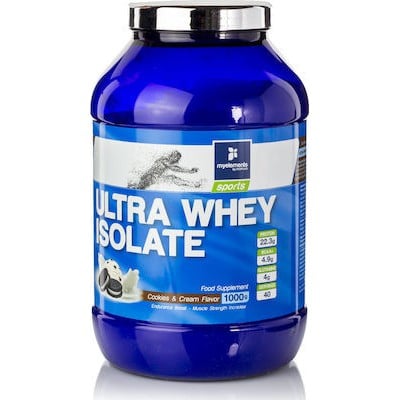 MY ELEMENTS Ultra Whey Isolate Cookies & Cream Flavor Πρωτεΐνη Με Γεύση Μπισκότο, 1000gr