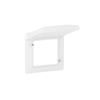 Valena Life Frame 1 Gang Waterproof With Cover Whi