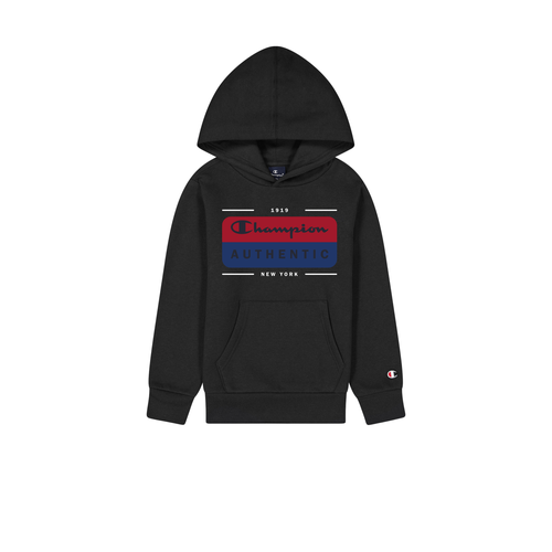 Champion Boy Hooded Sweatshirt (306512)-BLACK