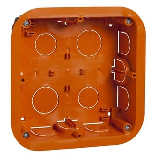 Unica Flush Mounting Box IT 2x4 Modules Yellow MGU