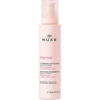 NUXE Very Rose Creamy Make-up Remover Milk, Γαλάκτωμα Ντεμακιγιάζ Για Πρόσωπο & Μάτια 200ml