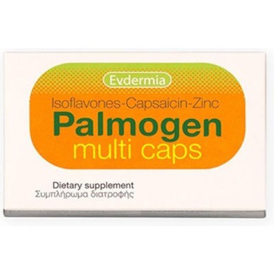 EVDERMIA Palmogen Multi Caps Συμπλήρωμα Διατροφής Για την Υγεία Των Μαλλιών, 30 Κάψουλες