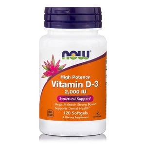 NOW Vitamin D3 2.000 iu 120 softgels