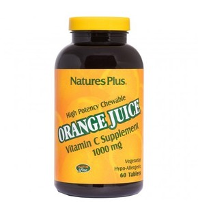 Nature's Plus Orange Juice C 1000mg, Μασώμενες Ταμ