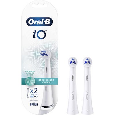 ORAL B Ανταλλακτικές Κεφαλές Ηλεκτρικής Οδοντόβουρτσας IO Specialised Clean , 2 Τεμάχια