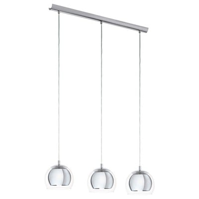 Pendant Light Coretto Chromium With Transparent Gl