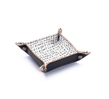 Εrechtheion Ιnscription valet tray  - small white