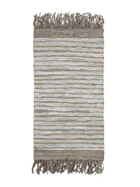 Leather rug - Viola Beige