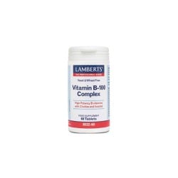 Lamberts Vitamin B-100 Complex Σύμπλεγμα Βιταμίνης B 60 ταμπλέτες