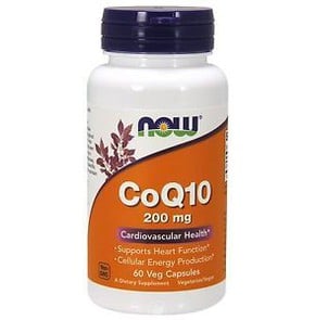 Now Foods CoQ10 200 mg - Νευροδιαβιβαστικές Λειτου